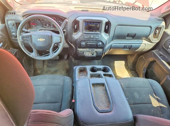 3GCUYBEF8KG127077 2019 CHEVROLET SILVERADO Red Dashboard view