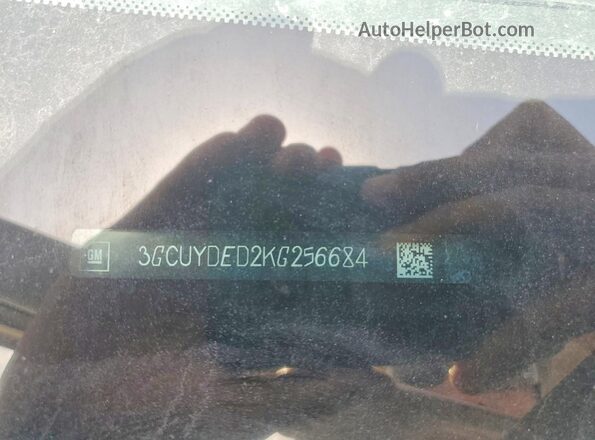 3GCUYDED2KG256684 2019 CHEVROLET SILVERADO White ძრავის განყოფილების ხედი