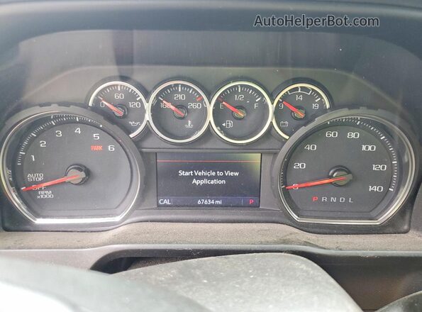 3GCUYDED4MG470093 2021 CHEVROLET SILVERADO Blue Vista del cuadro de instrumentos