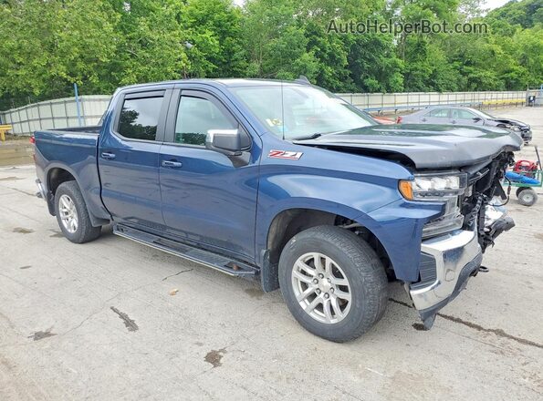 3GCUYDED4MG470093 2021 CHEVROLET SILVERADO Blue Delantero derecho