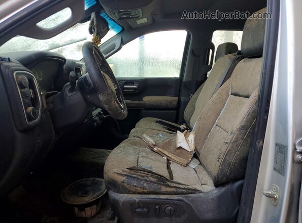 3GCUYDED5KG135227 2019 CHEVROLET SILVERADO Silver Widok wnętrza z przodu