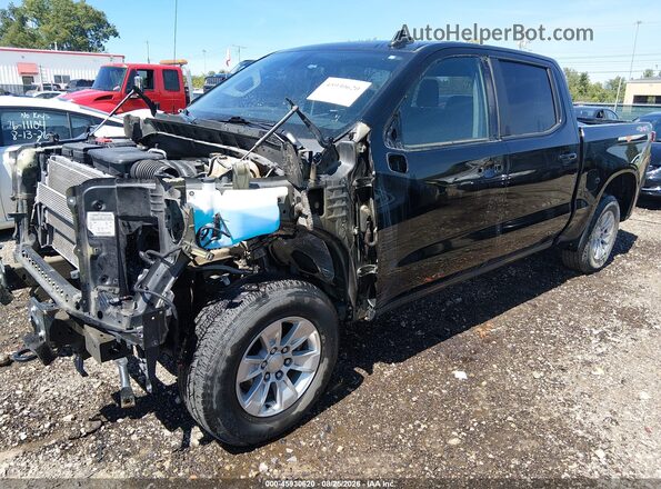 3GCUYDED8NG115283 2022 CHEVROLET SILVERADO Black Առջևի ձախ երեք քառորդ տեսարան