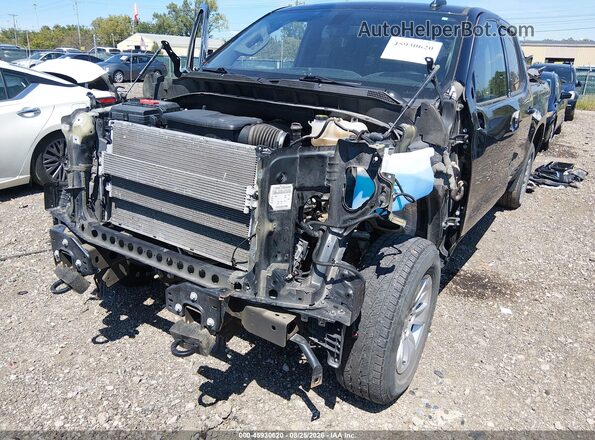 3GCUYDED8NG115283 2022 CHEVROLET SILVERADO Black Դիմացի տեսք