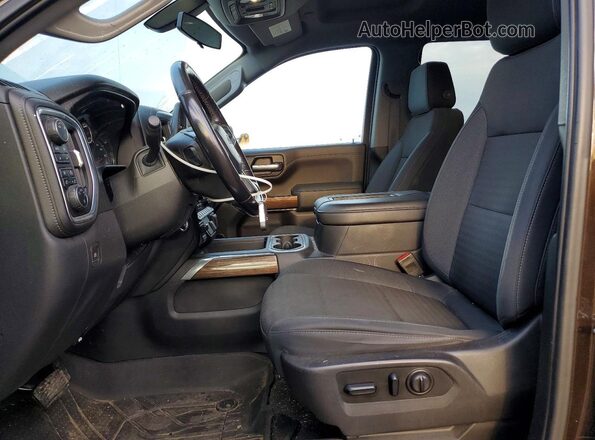3GCUYEED1KG119273 2019 CHEVROLET SILVERADO Brown Widok wnętrza z przodu