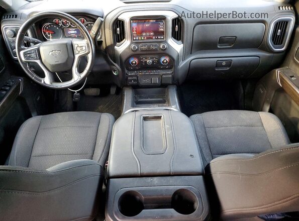 3GCUYEED1KG119273 2019 CHEVROLET SILVERADO Brown Widok deski rozdzielczej