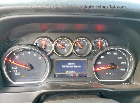 3GCUYEED1KG119273 2019 CHEVROLET SILVERADO Brown Widok zestawu wskaźników