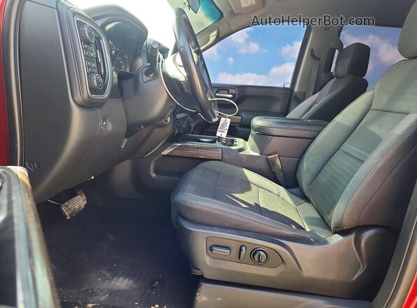 3GCUYEED2KG301886 2019 CHEVROLET SILVERADO Red წინა სალონის ხედი