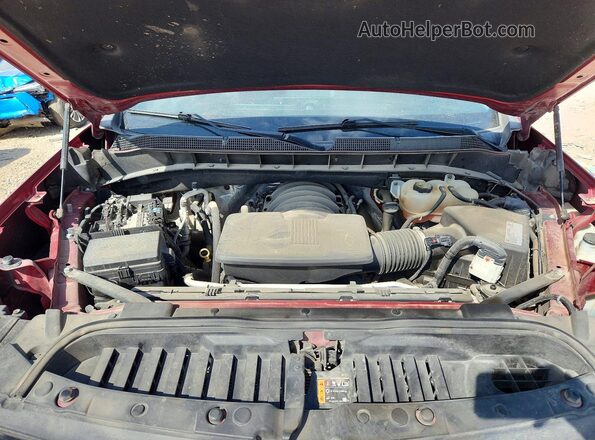 3GCUYEED2KG301886 2019 CHEVROLET SILVERADO Red უკანა სალონის ხედი