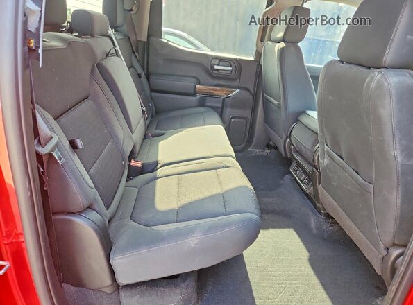 3GCUYEED2LG229458 2020 CHEVROLET SILVERADO Red Rear seats view