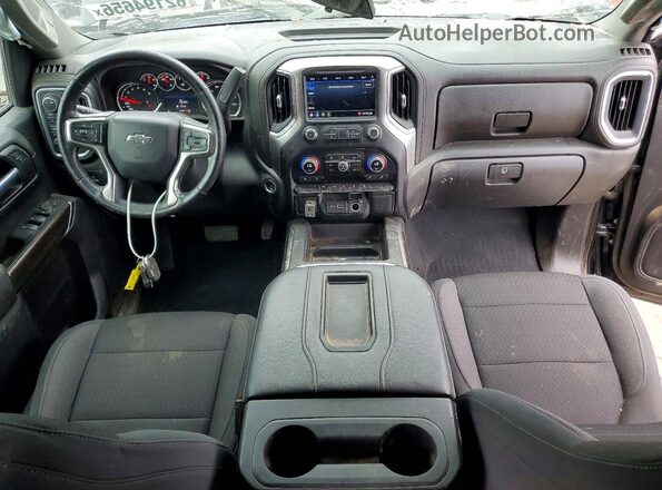 3GCUYEED2MG424445 2021 CHEVROLET SILVERADO Black წინა პანელის ხედი