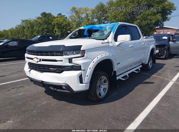 3GCUYEED4KG156835 2019 CHEVROLET SILVERADO Белый Передняя левая четверть