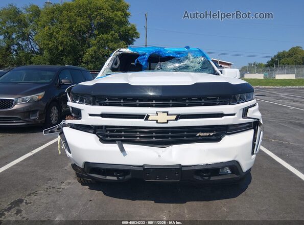 3GCUYEED4KG156835 2019 CHEVROLET SILVERADO Белый Вид панели приборов
