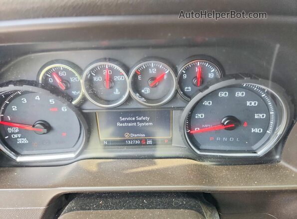 3GCUYEED5KG291886 2019 CHEVROLET SILVERADO Black Instrument cluster view