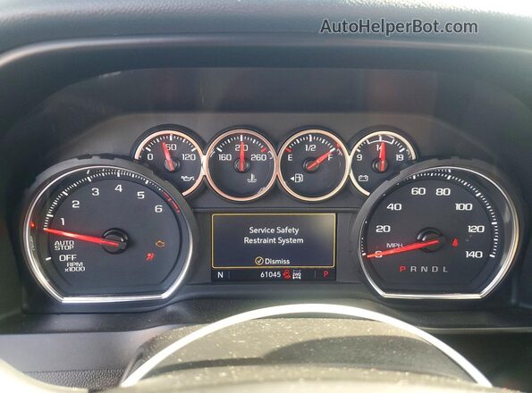 3GCUYEED5MG232016 2021 CHEVROLET SILVERADO Red Widok zestawu wskaźników