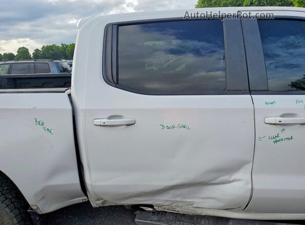 3GCUYEED7KG109136 2019 CHEVROLET SILVERADO White უკანა სავარძლების ხედი