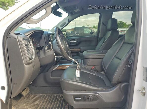 3GCUYEED7KG109136 2019 CHEVROLET SILVERADO White წინა სალონის ხედი