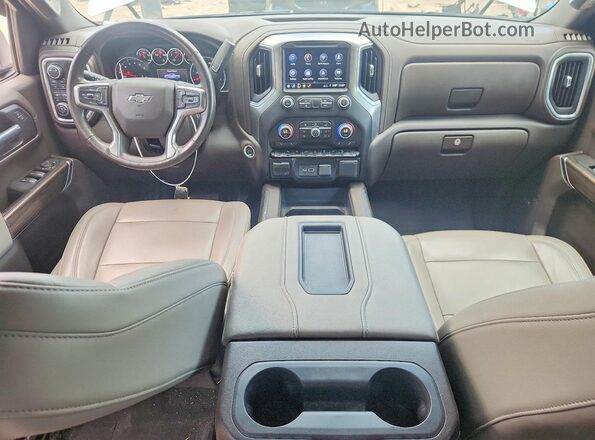3GCUYEED7KG295602 2019 CHEVROLET SILVERADO White Dashboard view