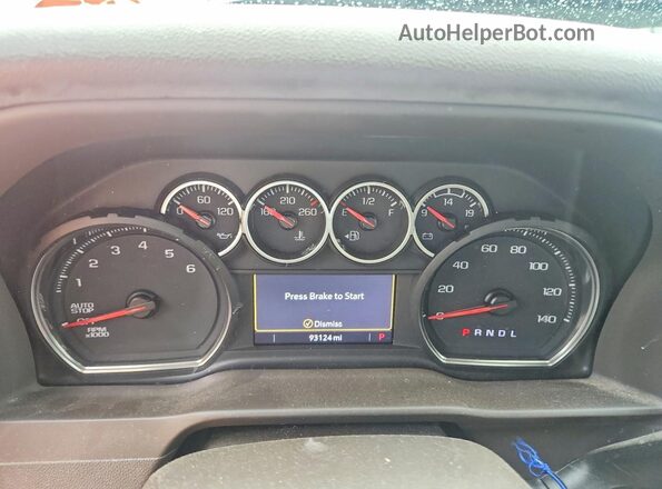 3GCUYEED7NG215154 2022 CHEVROLET SILVERADO Blue Вид щитка приладів