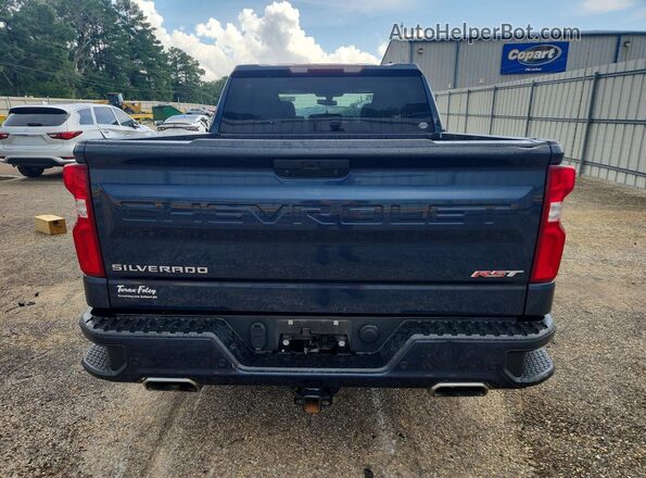 3GCUYEED7NG215154 2022 CHEVROLET SILVERADO Blue Вид ззаду