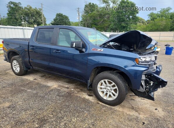 3GCUYEED7NG215154 2022 CHEVROLET SILVERADO Blue Передня права чверть