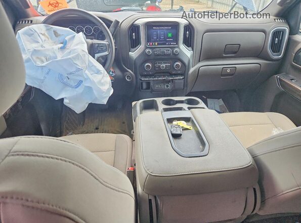 3GCUYEED7NG215154 2022 CHEVROLET SILVERADO Blue Вид панелі приладів