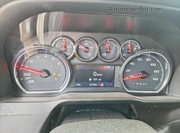 3GCUYEED8KG310964 2019 CHEVROLET SILVERADO White Вид щитка приладів