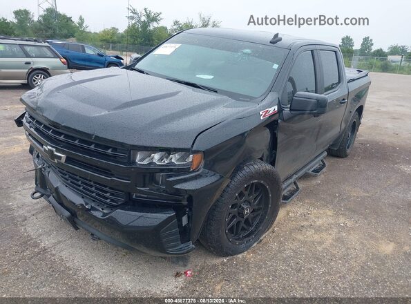 3GCUYEED9LG428698 2020 CHEVROLET SILVERADO Черный Передняя левая четверть