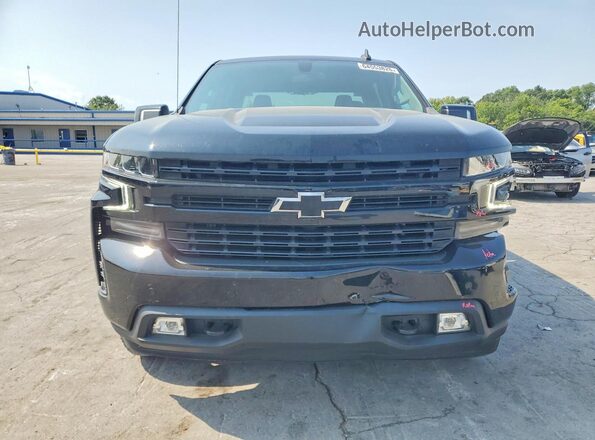 3GCUYEEDXNG173546 2022 CHEVROLET SILVERADO Black Widok z przodu