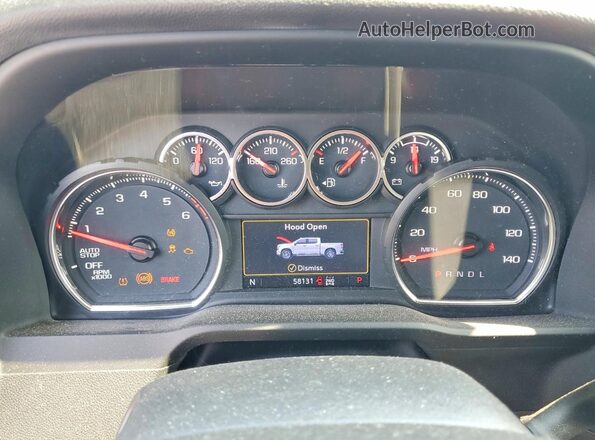3GCUYEEDXNG173546 2022 CHEVROLET SILVERADO Black Widok zestawu wskaźników