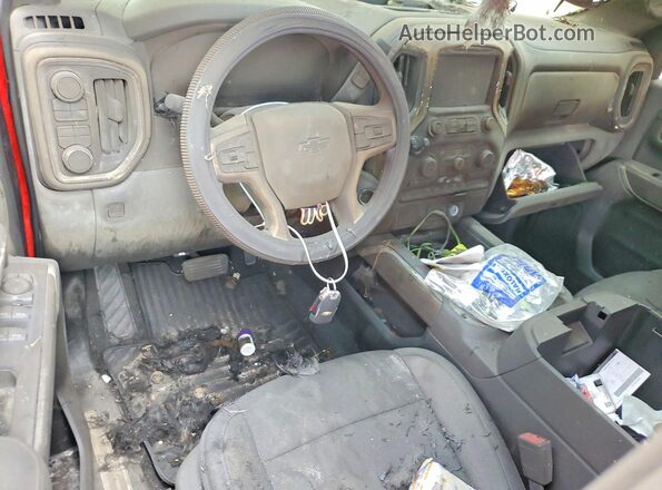 3GCUYFETXNG198122 2022 CHEVROLET SILVERADO Red Vista del salpicadero