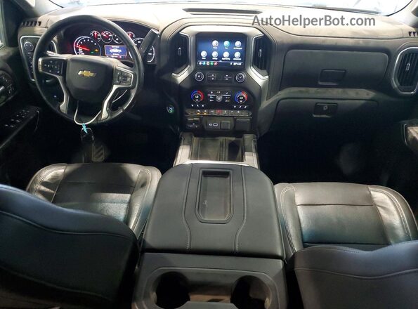 3GCUYGED0KG118983 2019 CHEVROLET SILVERADO White Widok deski rozdzielczej