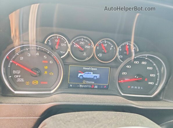 3GCUYGED0KG247063 2019 CHEVROLET SILVERADO Gray Vista del cuadro de instrumentos