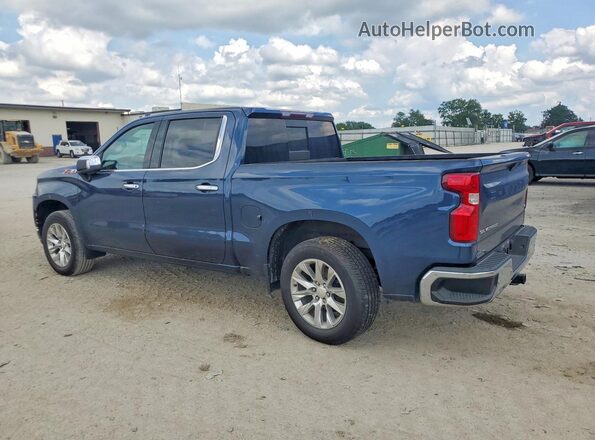 3GCUYGED2MG411092 2021 CHEVROLET SILVERADO Blue Trasero izquierdo