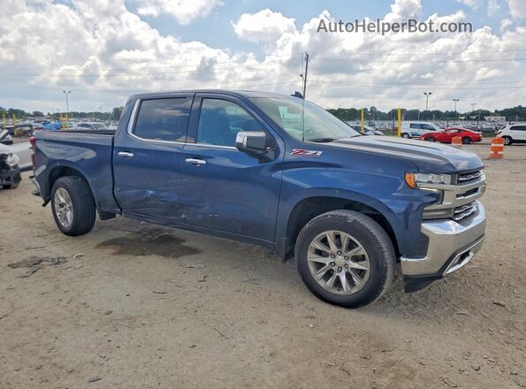 3GCUYGED2MG411092 2021 CHEVROLET SILVERADO Blue Delantero derecho