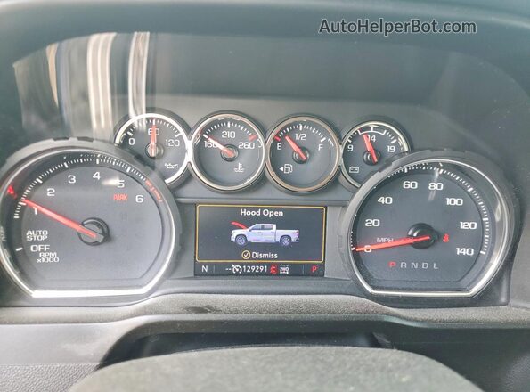 3GCUYGED2MG411092 2021 CHEVROLET SILVERADO Blue Vista del cuadro de instrumentos