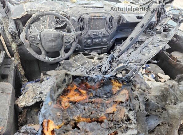 3GCUYGET7MG176325 2021 CHEVROLET SILVERADO Burn Dashboard view
