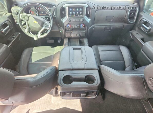 3GCUYGET9NG171483 2022 CHEVROLET SILVERADO White Widok deski rozdzielczej
