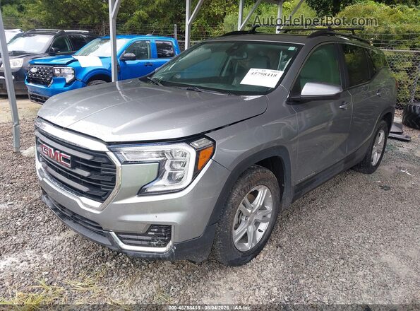 3GKALMEG0PL129737 2023 GMC TERRAIN Серый Передняя левая четверть