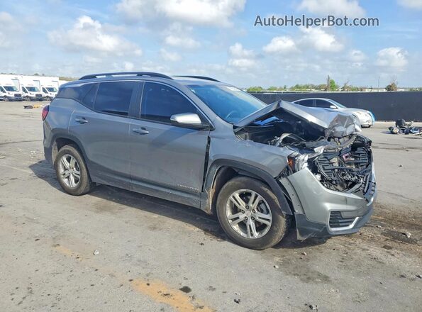 3GKALMEG0PL222726 2023 GMC TERRAIN Gray Передня права чверть