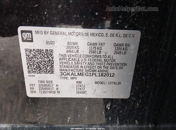 3GKALMEG1PL182012 2023 GMC TERRAIN Black Widok komory silnika