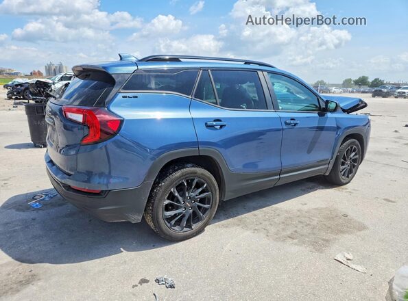 3GKALMEG1RL268245 2024 GMC TERRAIN Blue უკანა მარჯვენა
