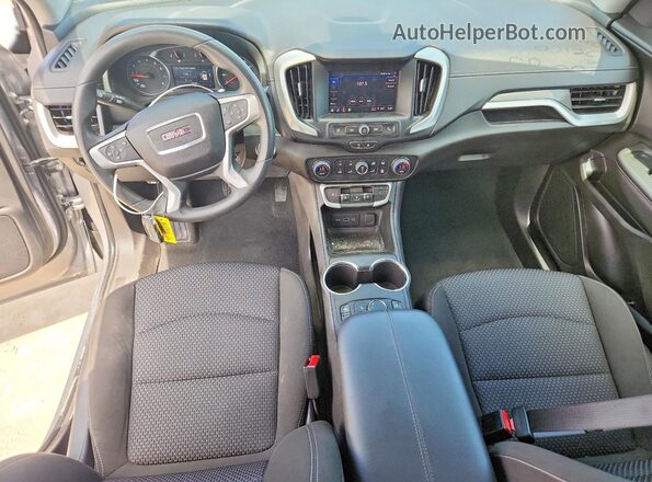 3GKALMEG6PL272062 2023 GMC TERRAIN Silver Առջևի վահանակի տեսք