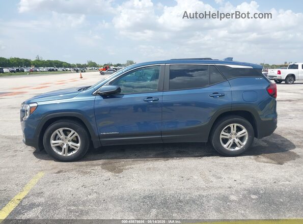 3GKALMEG6RL366493 2024 GMC TERRAIN Синий Панорамный вид салона 360°