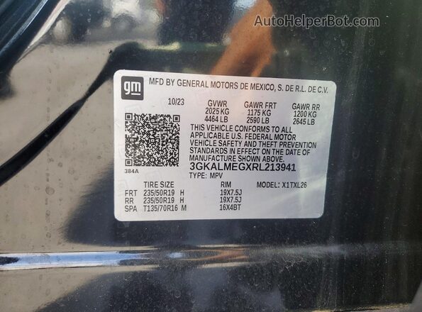 3GKALMEGXRL213941 2024 GMC TERRAIN Black Vista del compartimento del motor