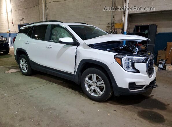 3GKALMEGXRL390781 2024 GMC TERRAIN White Передня права чверть