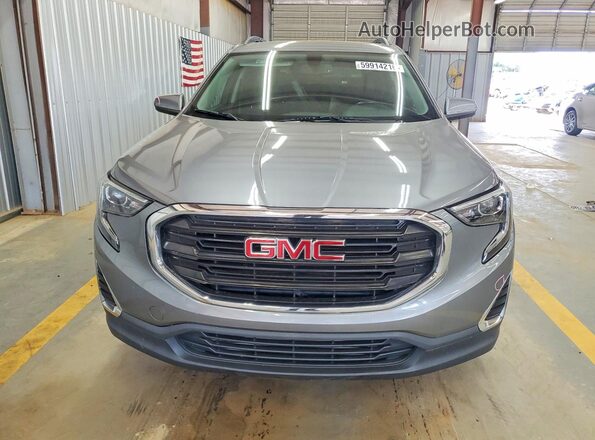 3GKALMEV0JL293706 2018 GMC TERRAIN Gray Widok z przodu