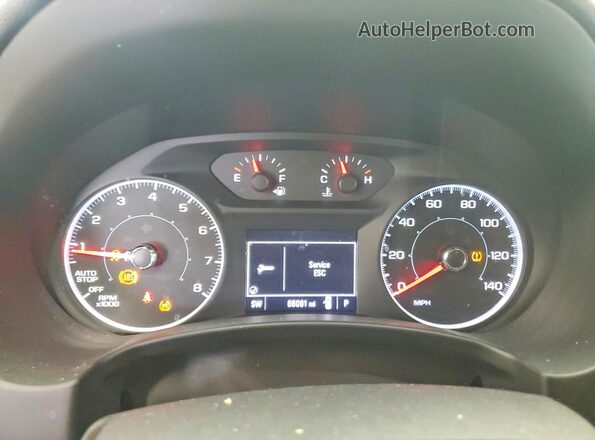 3GKALMEV0JL293706 2018 GMC TERRAIN Gray Widok zestawu wskaźników
