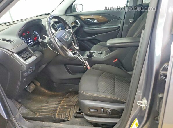 3GKALMEV0JL293706 2018 GMC TERRAIN Gray Widok wnętrza z przodu