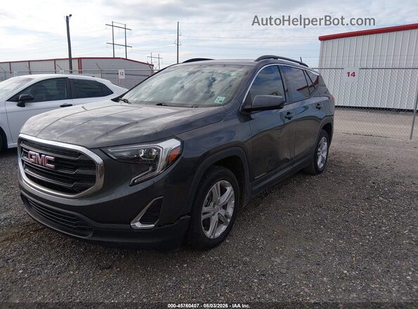 3GKALMEV0LL124644 2020 GMC TERRAIN Gray წინა მარცხენა ხედი სამი მეოთხედიდან