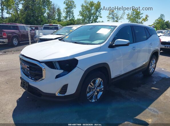3GKALMEV0LL185878 2020 GMC TERRAIN Белый Передняя левая четверть